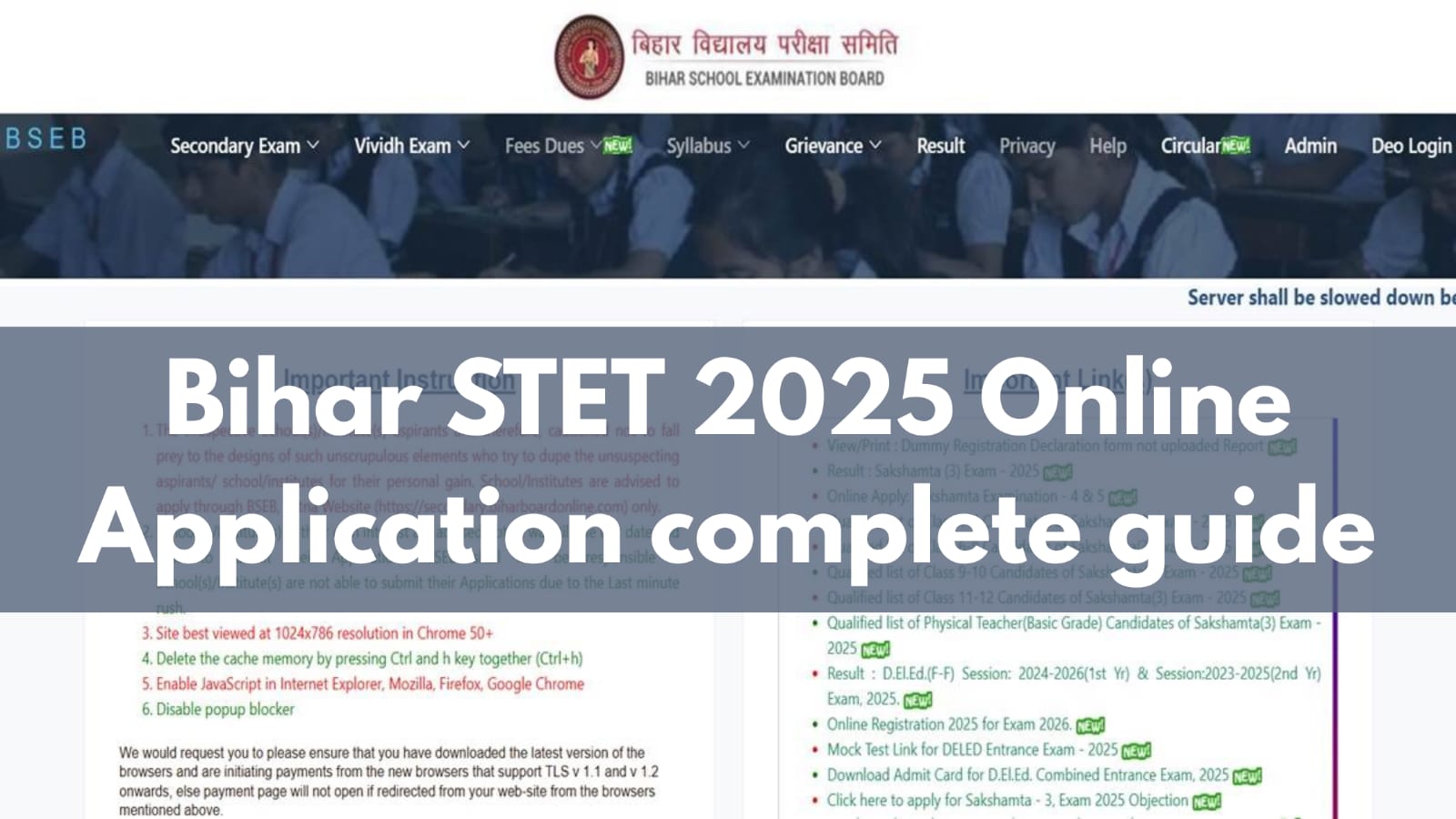 Bihar STET 2025 Online Application Complete Guide, Eligibility, and Key Dates