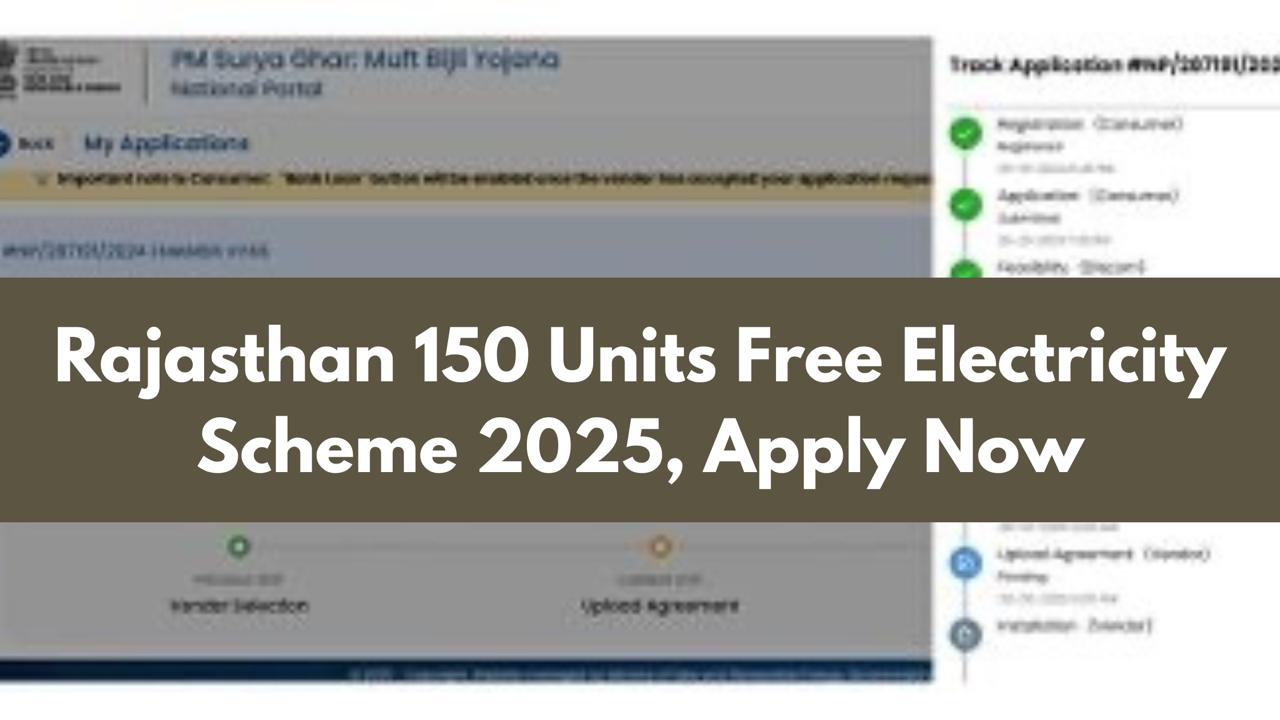 Rajasthan 150 Units Free Electricity Scheme 2025 – Apply Online for Solar Rooftop and Get Free Power Every Month