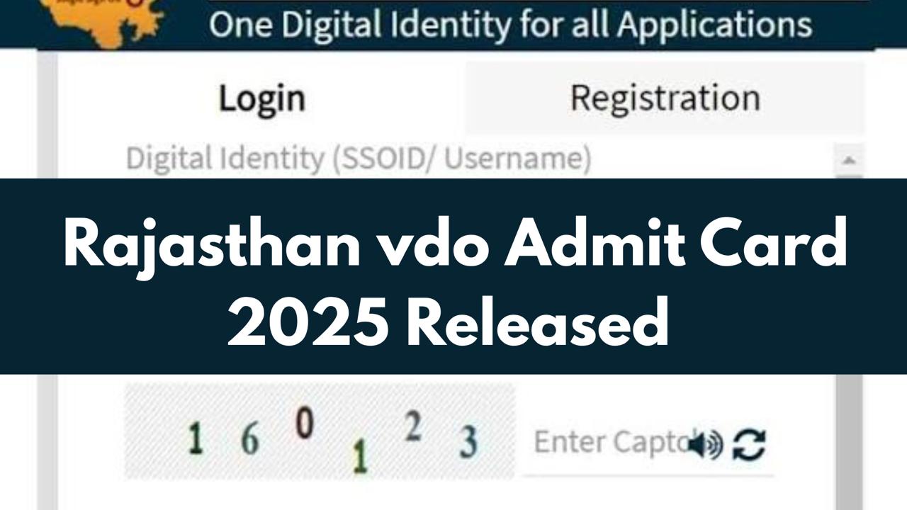 Rajasthan VDO Gram Vikas Adhikari Admit Card 2025 Exam Date, Download Link, and Full Details
